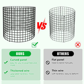 RGJ cage around plant demonstrates growth-friendly protection around the stem.
