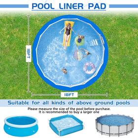RGJ double-color pool mat blue front orange back adds style and practical visibility.
