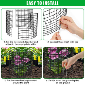 RGJ ground stake detail demonstrates quick anchoring for stable installation.