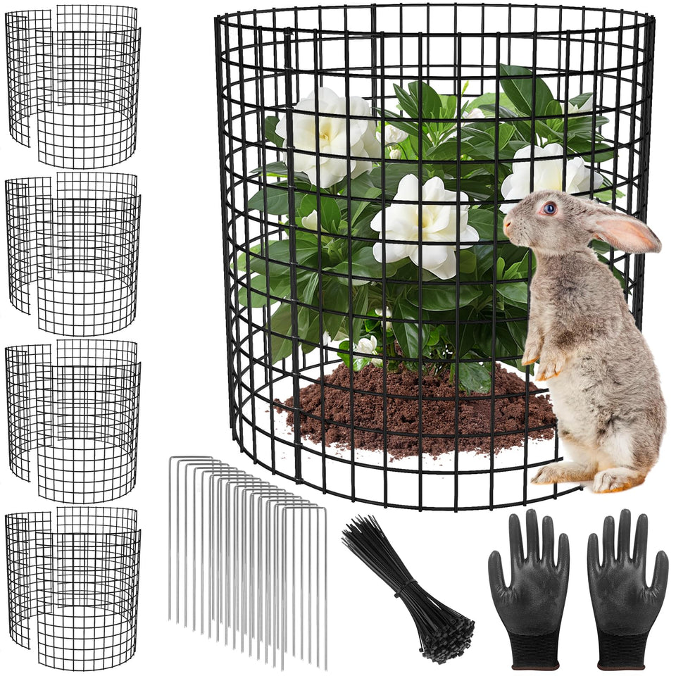 RGJ plant protector mesh panel set ready for assembly, offering flexible protection for young plants.