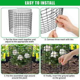 RGJ plastic ties help create secure enclosures for varying plant sizes.