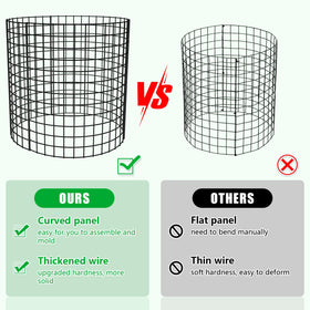 RGJ rounded mesh design hugs plant contours for better airflow.
