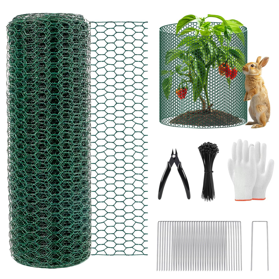 RGJ plant protectors roll for DIY cut, enabling customizable cages.