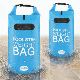 RGJ 75lb pool ladder weights two-pack stabilize above-ground ladders for safer pool entry