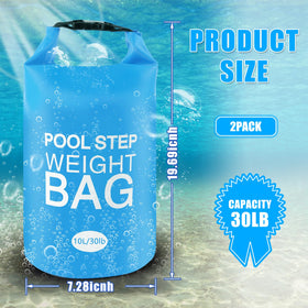 RGJ roll-top sealing pool weight bag prevents leaks and keeps filler dry.