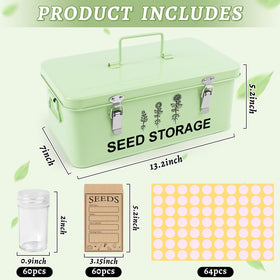 RGJ seed storage box lid with safety locks keeps seeds secure and protected.