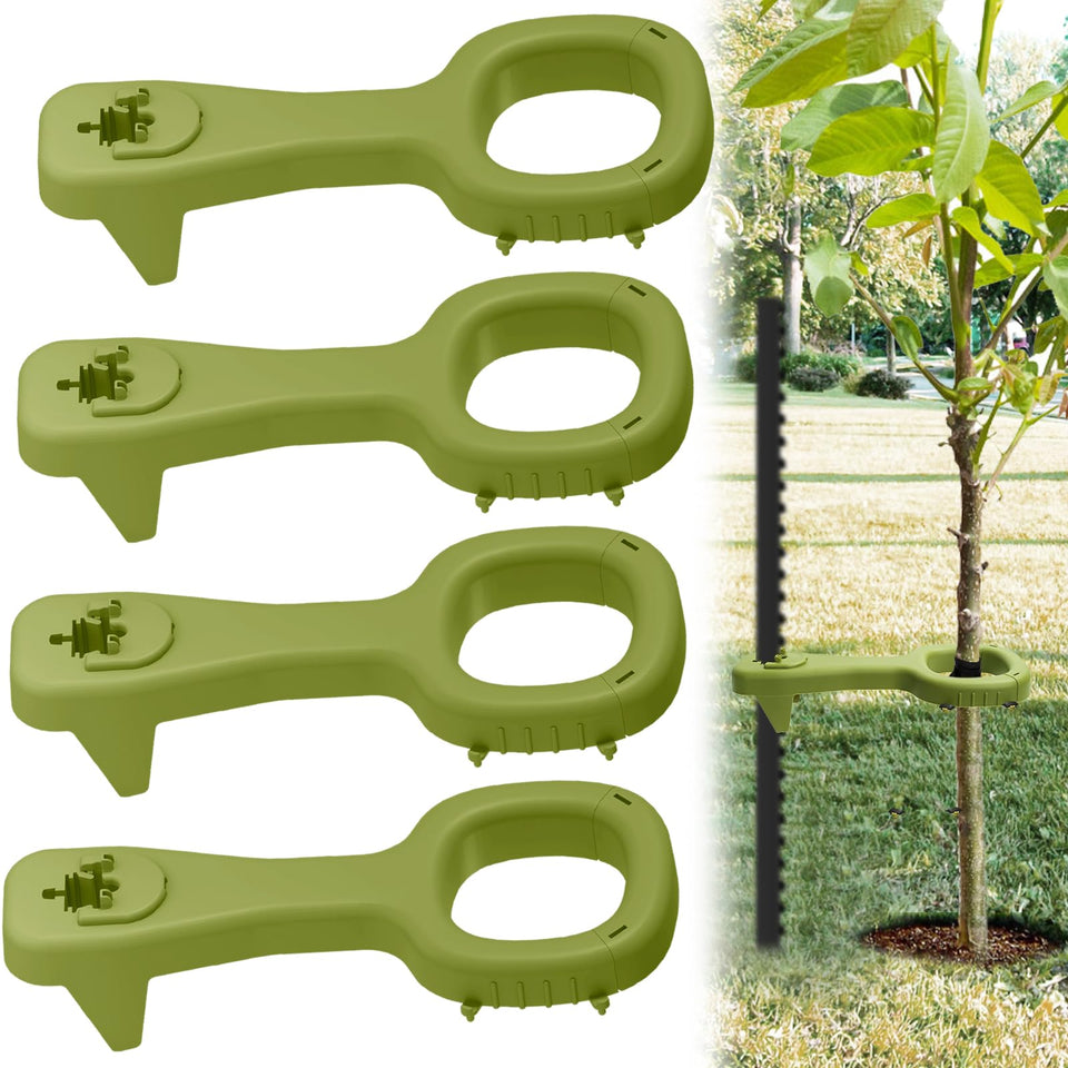 RGJ tree supports sturdy tree holder green stabilizes saplings in windy weather