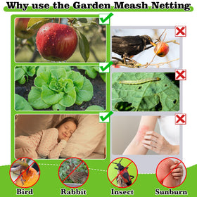 RGQSUN netting for versatile indoor and outdoor use on patios and gardens