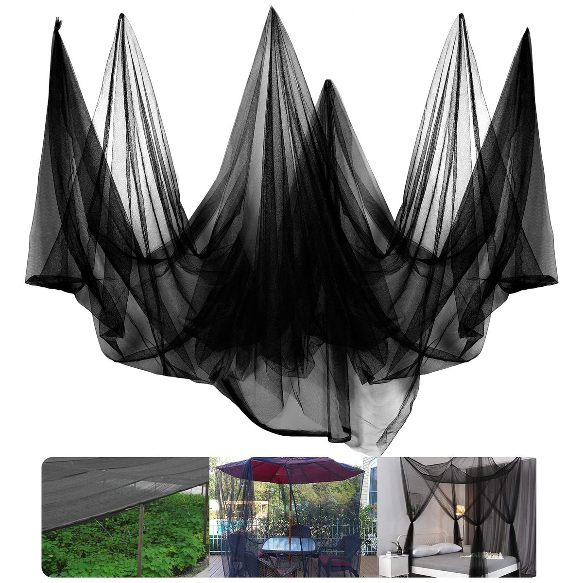 RGQSUN mosquito netting 10x39ft protects beds while staying breathable and easy to trim