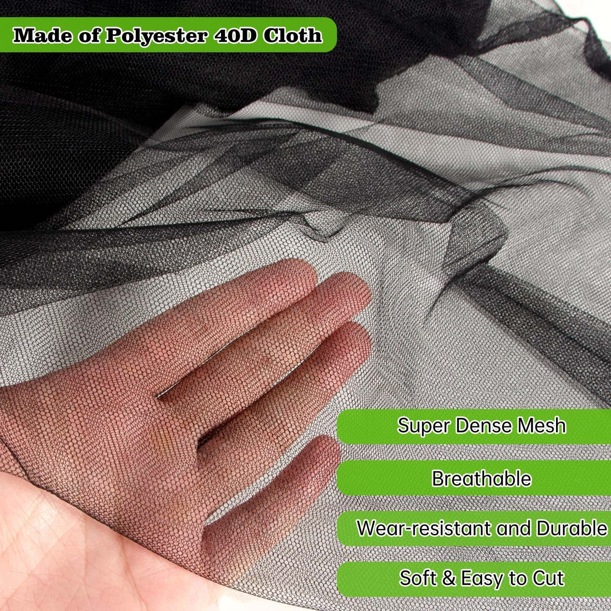 RGQSUN plant-protection mesh reduces insect and bird disturbance outdoors