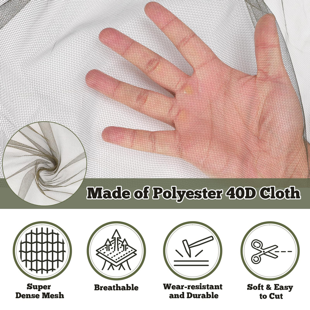RGQSUN plant protection netting reduces pest disturbance while preserving sunlight