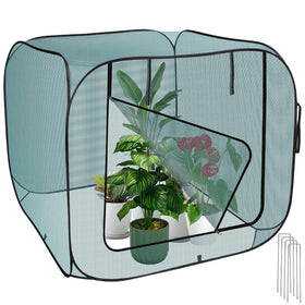 RGQSUN pop-up garden net cover ready for quick setup and pest protection.