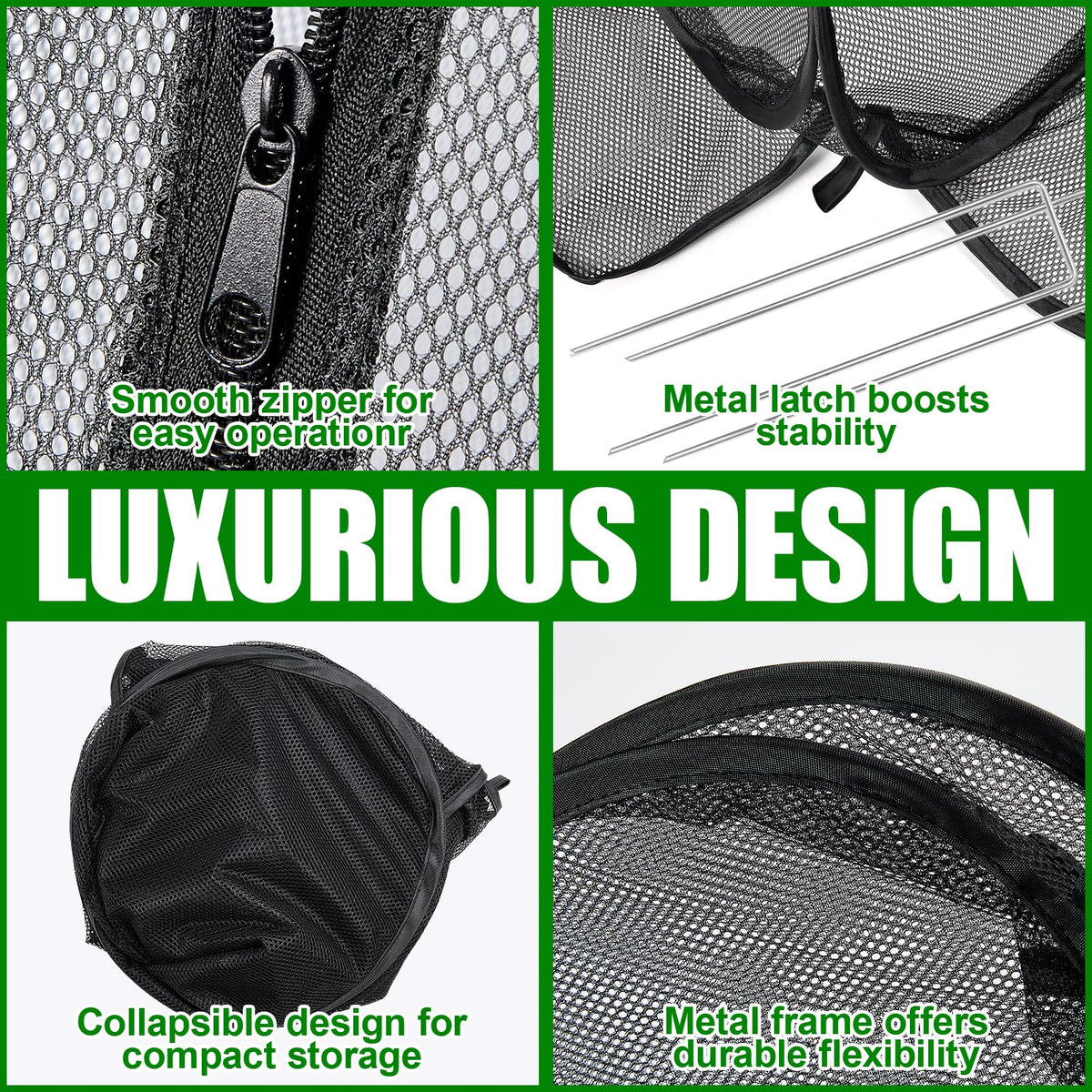 RGQSUN pop-up garden netting cover 28x28x32 in fits seedlings.