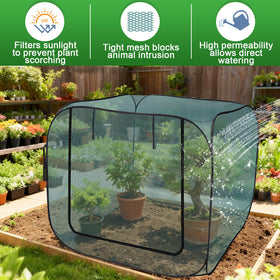RGQSUN four stakes keep the cover secure against wind and animals.