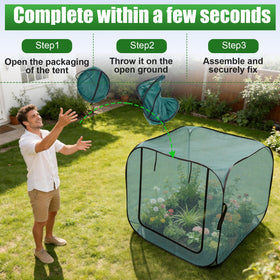 RGQSUN full-width zipper enables watering and harvesting without removing cover.