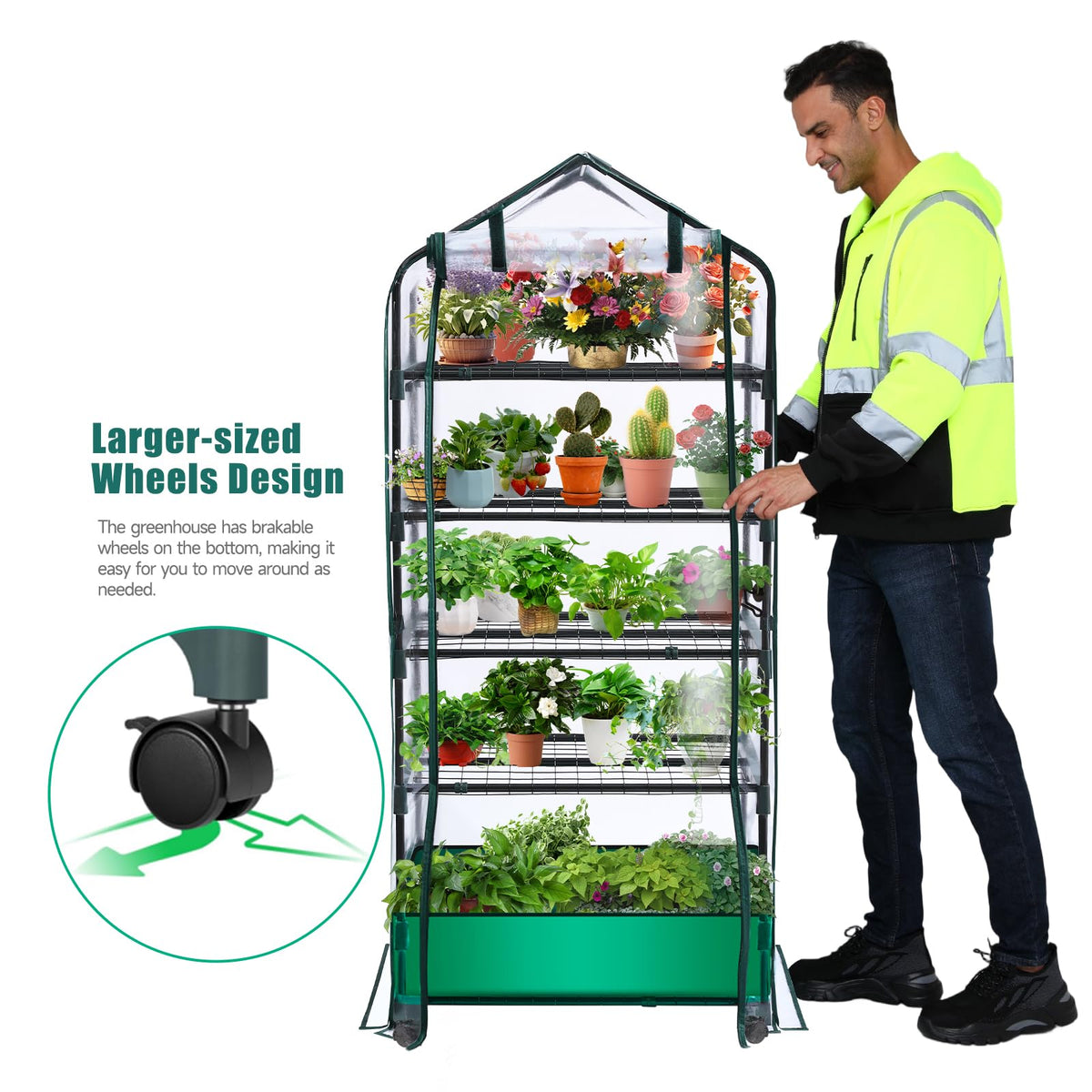 RHAHA tool-free assembly green house ready in minutes