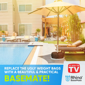 Rhino BaseMate fits offset and cantilever stands for versatile placement