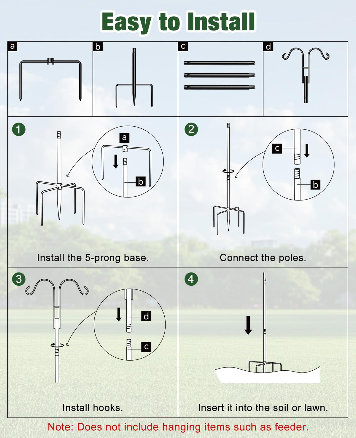 Rhino Valley easy installation with tool-free step-in base