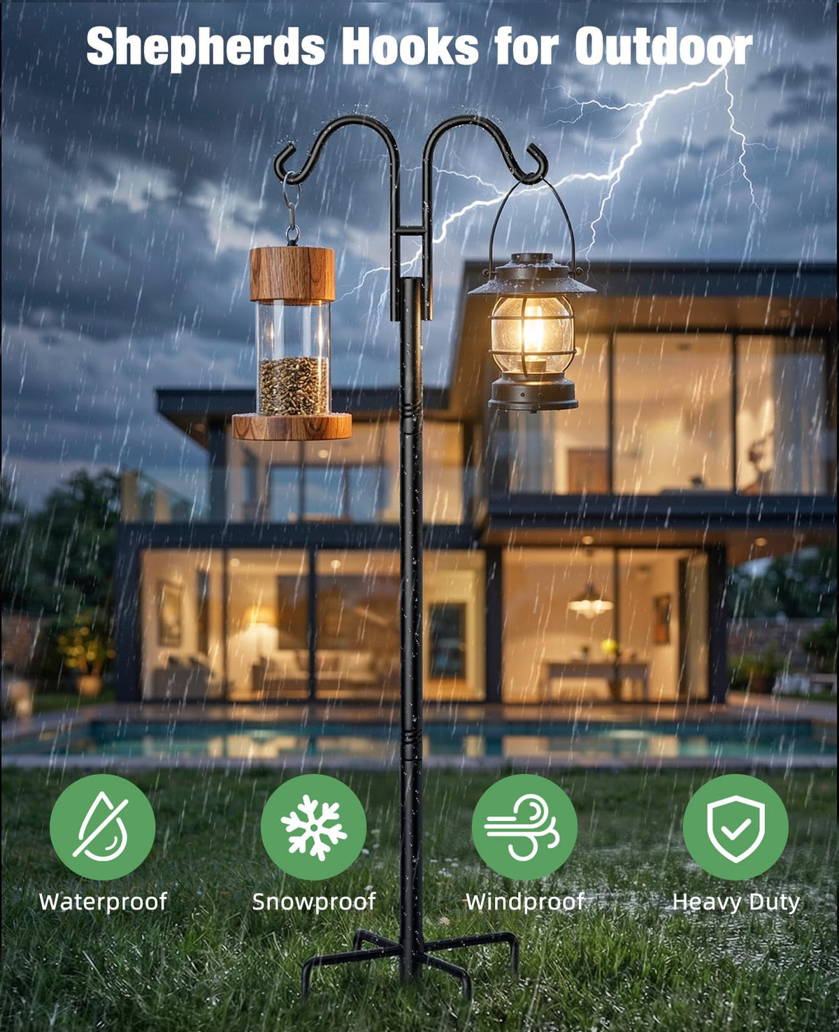 Rhino Valley rust-resistant powder-coated steel for all-weather outdoor use