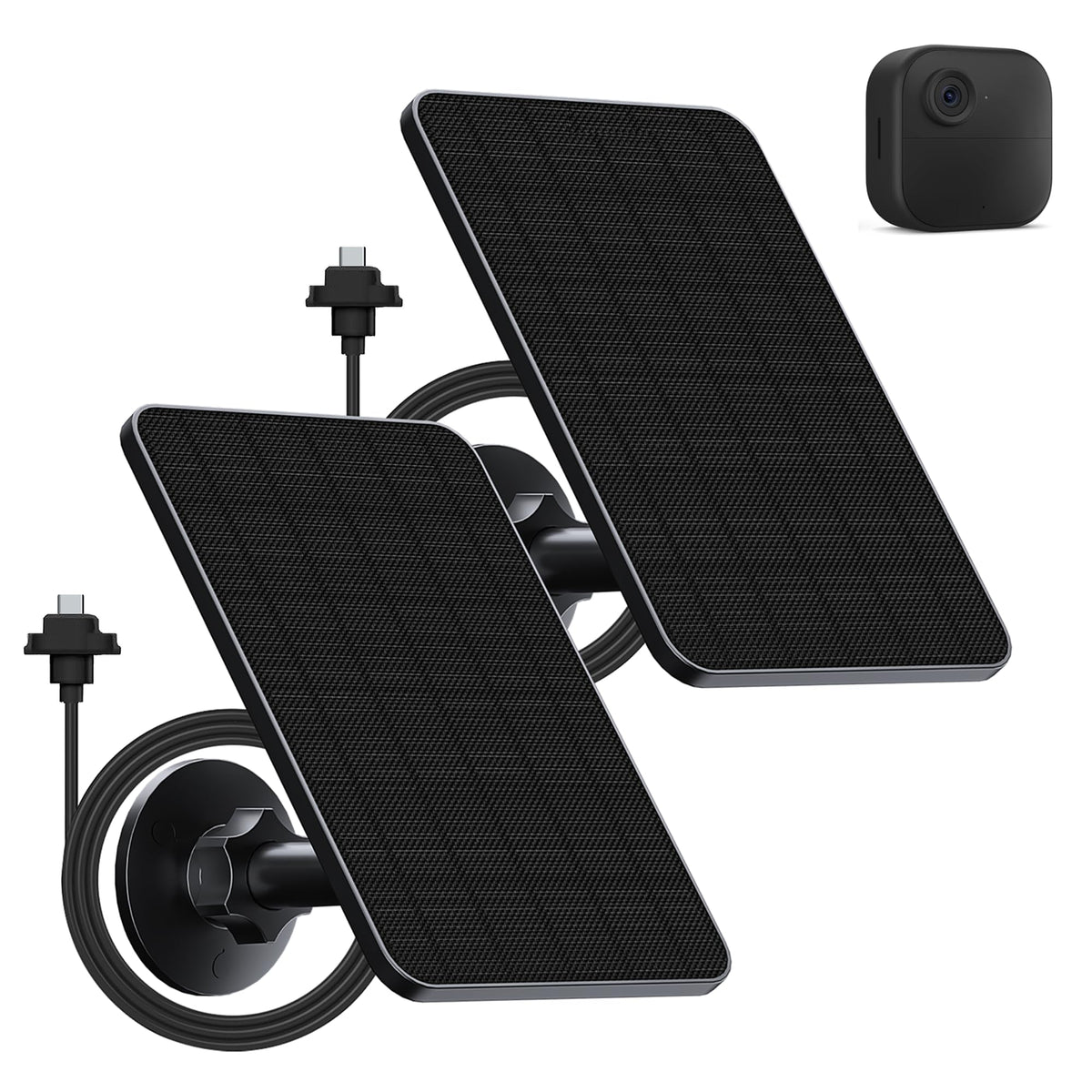 Rhorawill solar panel front view powering Blink Outdoor in daylight