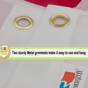 Rhungift flag uses fade-resistant dye to maintain vibrant colors.