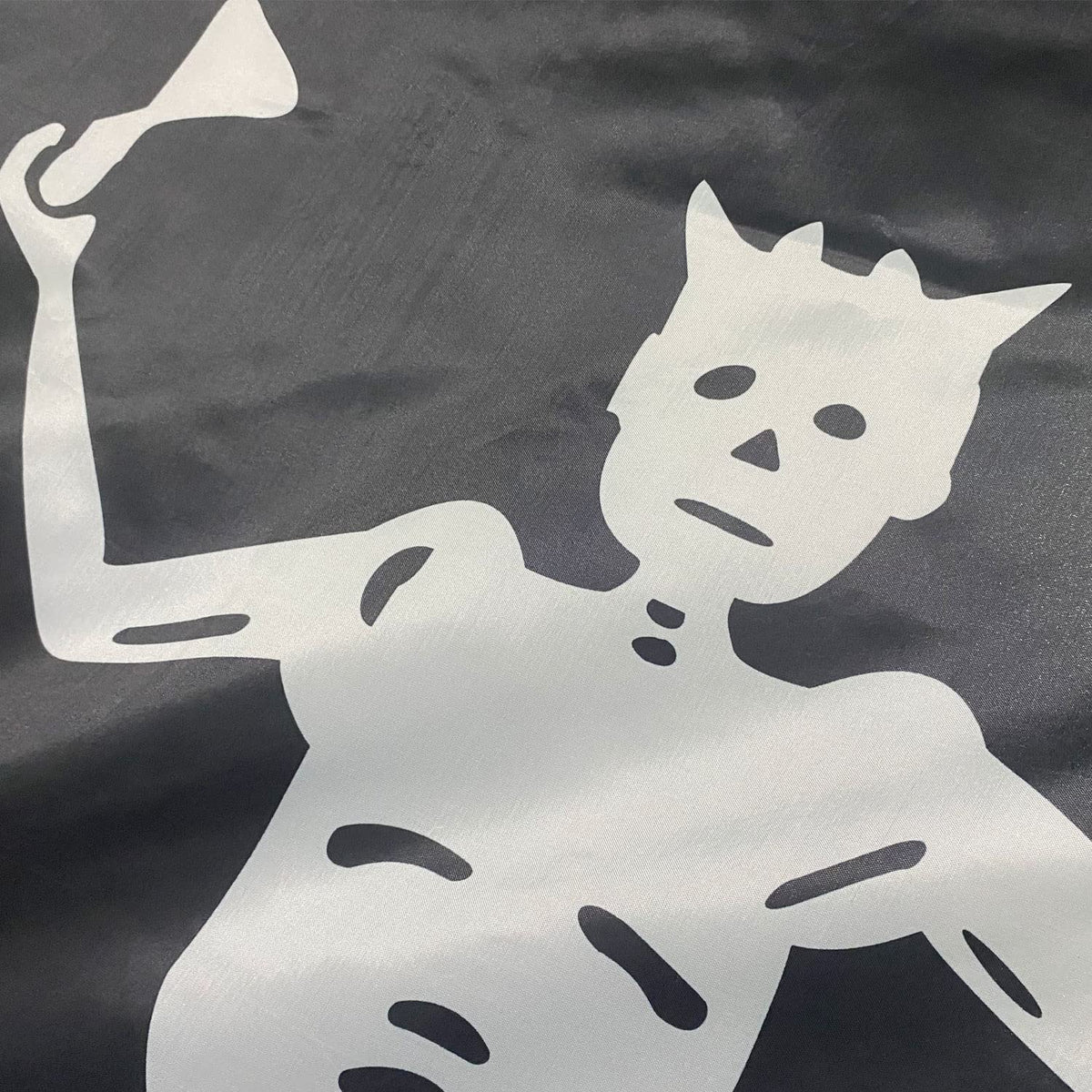 Rhungift flag suitable for outdoor and indoor display in pirate decor themes.