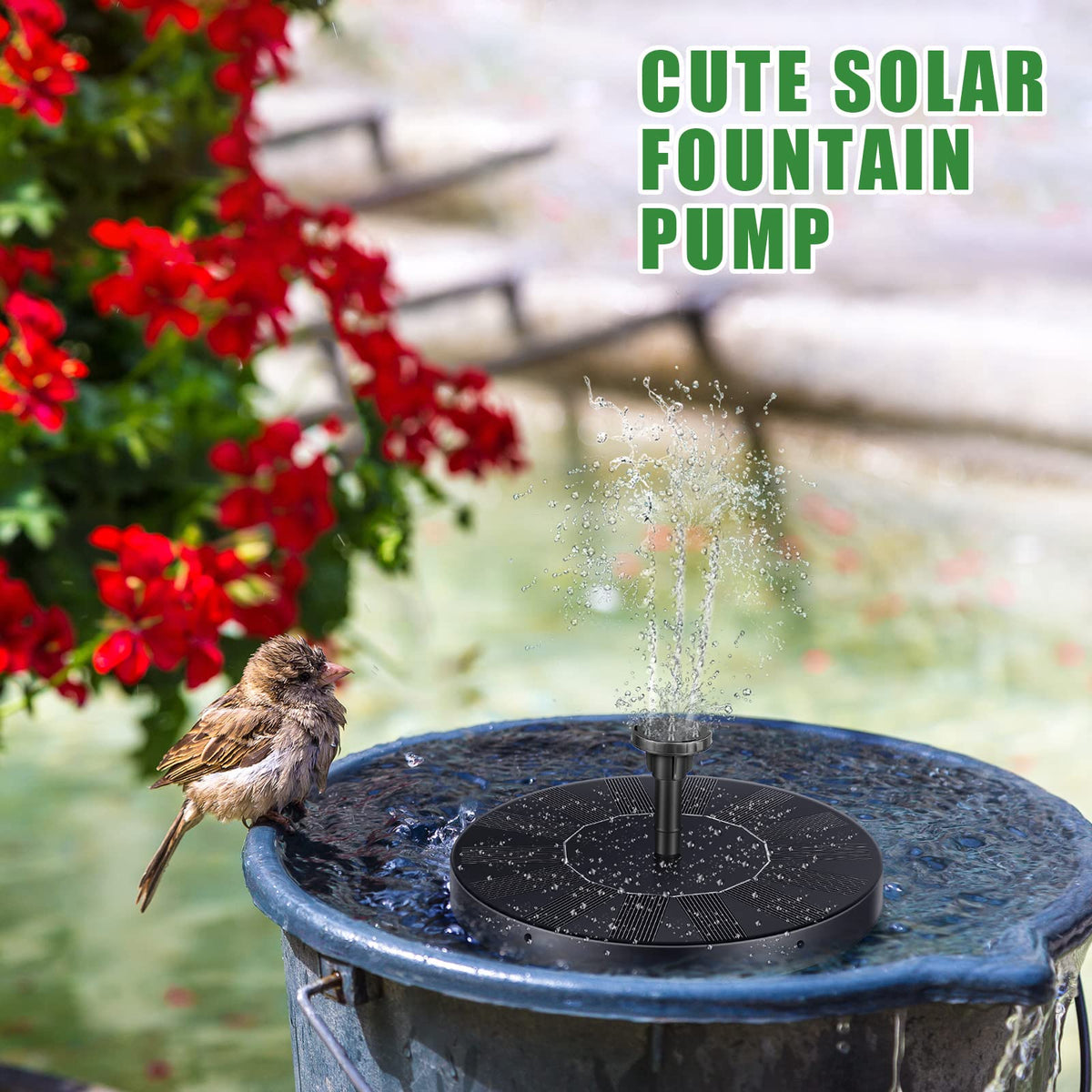 Riakrum attract birds and butterflies with a gentle water feature.