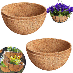Riare 18-inch round coco liner pack for breathable basket moisture