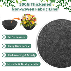 Riare 300g non-woven planter liner black is odor-free and family-safe.