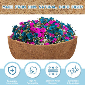 Riare 48-inch diameter trough liner designed to fit various planters.