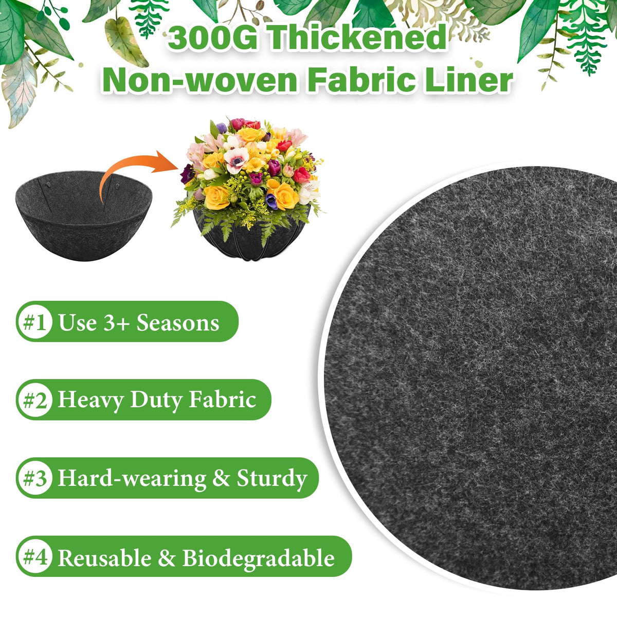 Riare anti-nesting design prevents birds and keeps the planter looking neat.
