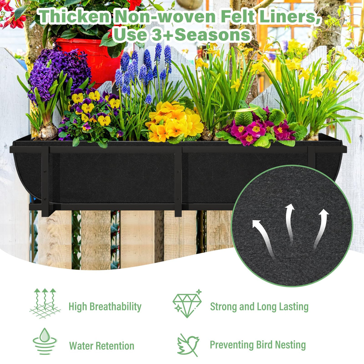 Riare breathable liner improves air flow and root health