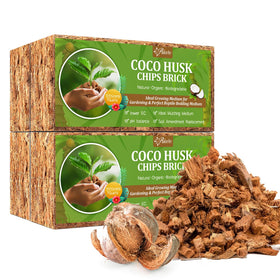 Riare coco chips bricks pack provides a natural planting substrate for diverse plants.