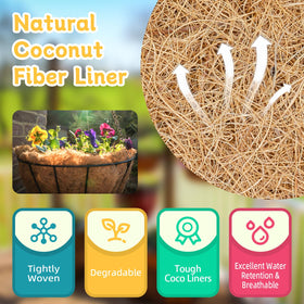 Riare coco coir basket liner detail showing thick, sturdy construction