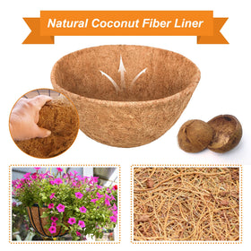Riare coconut coir liner being soaked to reshape for a perfect fit.