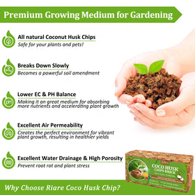 Riare Coco Husk mulch enhances aeration for healthier root growth.