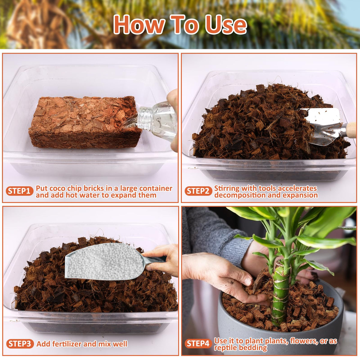 Riare Coco Husk substrate improves water retention while staying breathable.