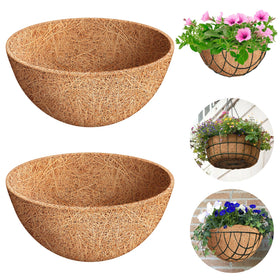 Riare coco liner 12in round close-up highlighting thick natural coir for baskets