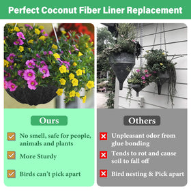 Riare non-woven liner with drainage holes supports proper water flow.