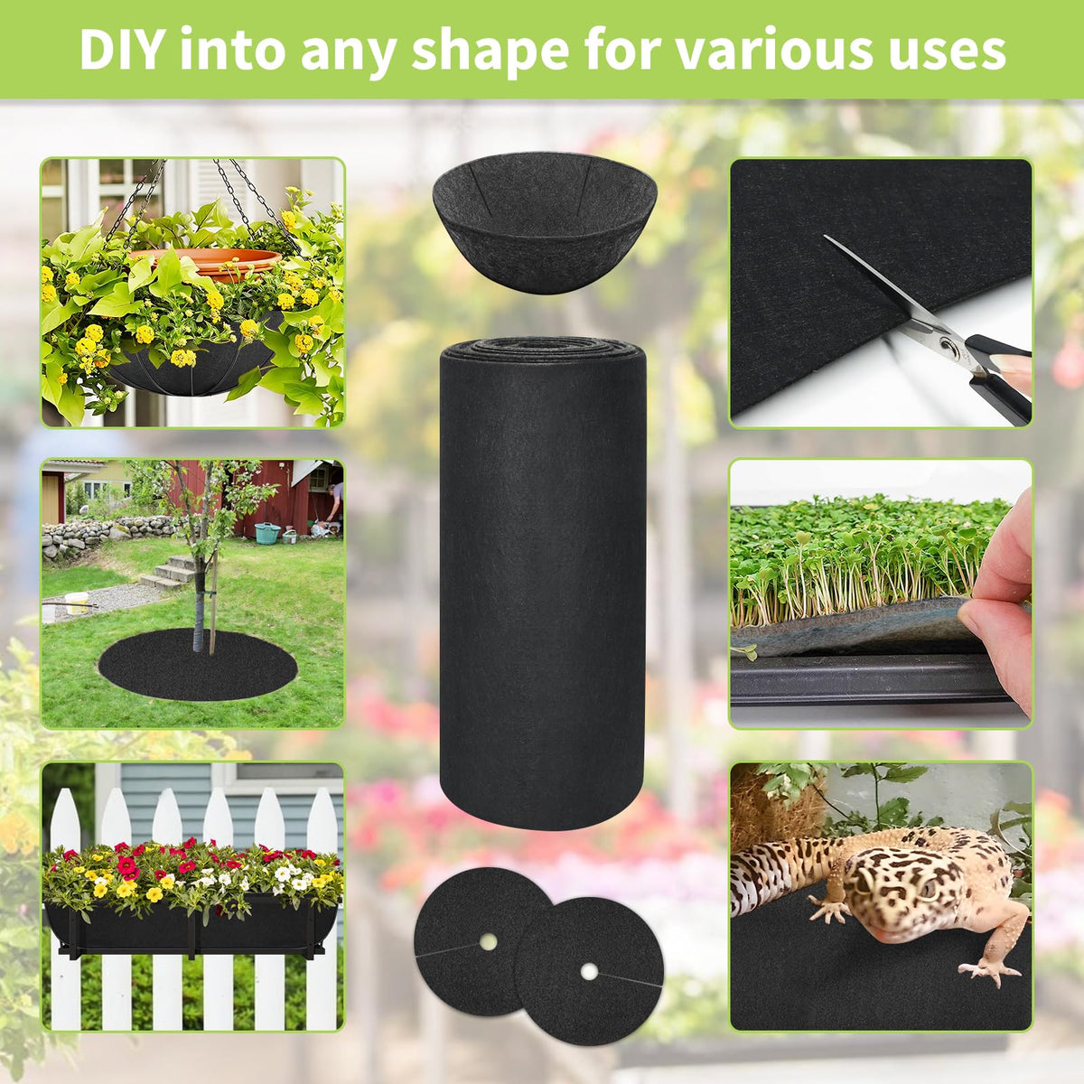 Riare easy-clean and reuse of planter liner after use