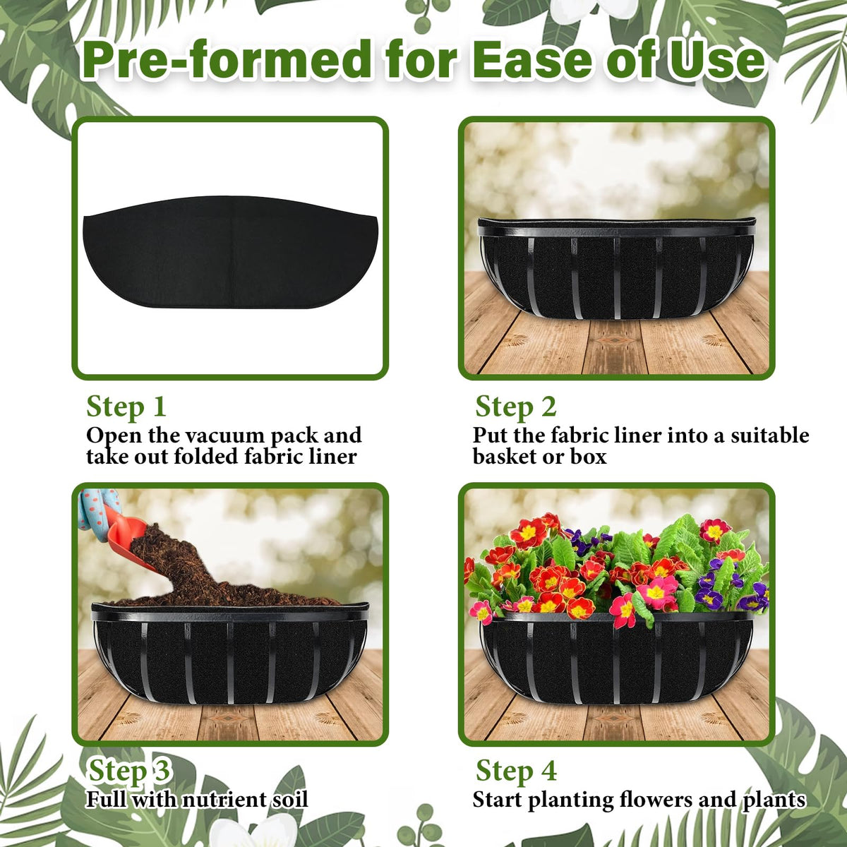 Riare pre-formed liner is easy to place and trim