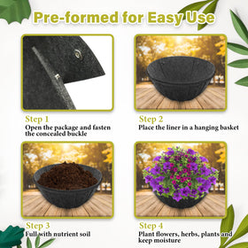 Riare black liner enhances indoor and outdoor planter aesthetics.