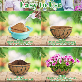 Riare hanging basket setup with liner supports healthy plant growth and aesthetics.