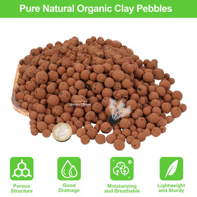 Riare Leca pebbles closeup highlights porous texture for root airflow