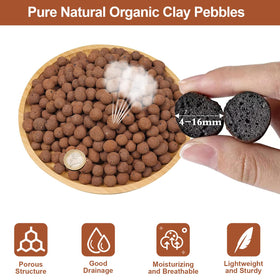 Riare Leca pebbles closeup reveals porous texture enabling air and water balance