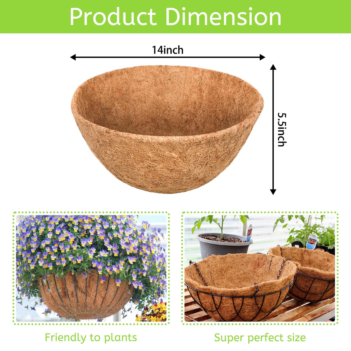Riare liner in a pot demonstrates moisture retention and fit