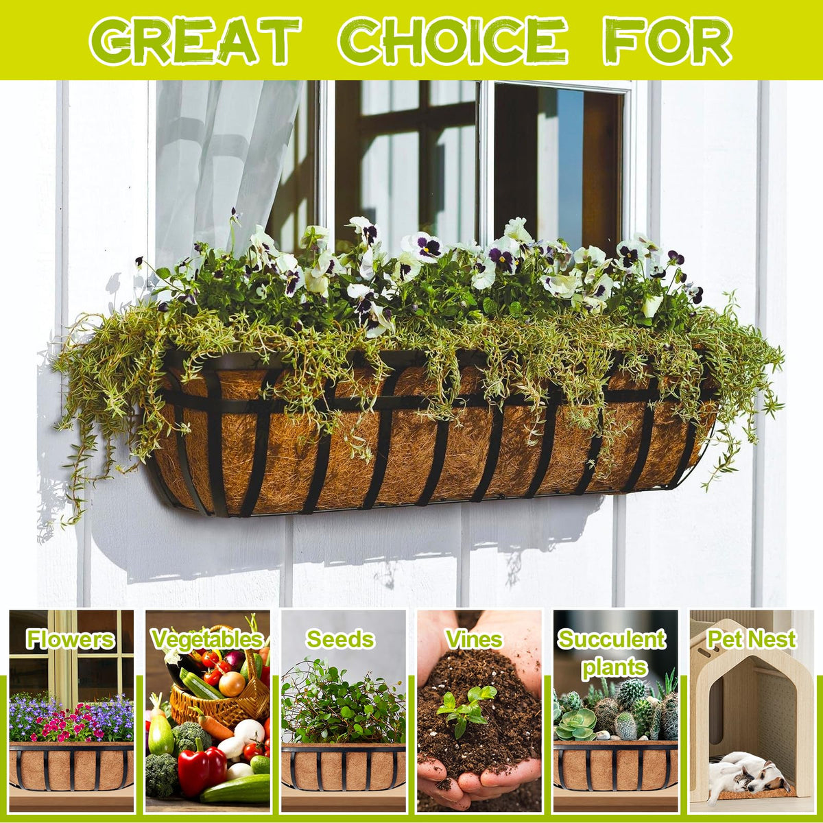 Riare liners on a balcony, blending with natural outdoor decor.