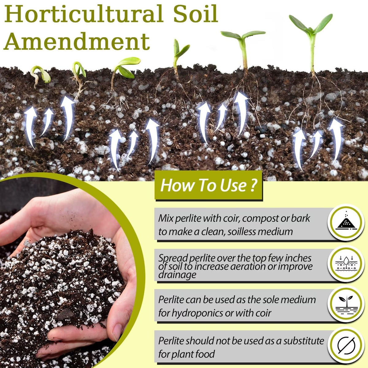 Riare perlite for seedling propagation in an airy mix