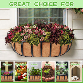 Riare renewable and compostable liner for eco-friendly gardening.