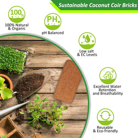 Riare coco coir brick used for seed starting and germination